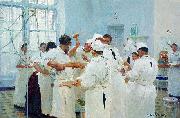 Ilya Repin The Surgeon Evgueni Vasilievich Pavlov in the Operating Theater oil